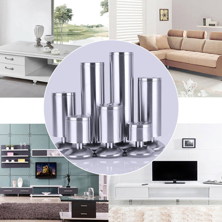 Stainless Steel Wire Drawing Thickened Column Sofa Furniture Cabinet Foot, Height: 150mm