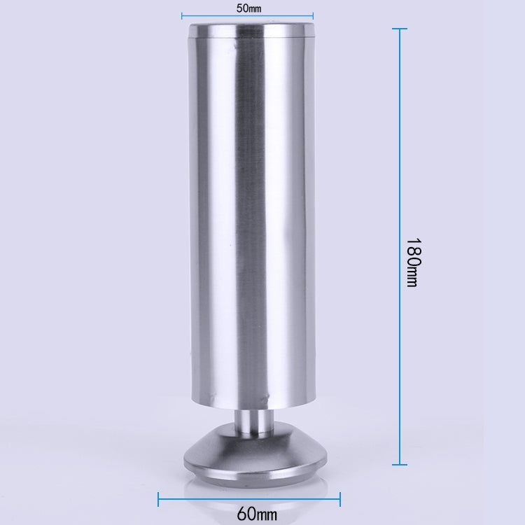 Stainless Steel Wire Drawing Thickened Column Sofa Furniture Cabinet Foot, Height: 180mm