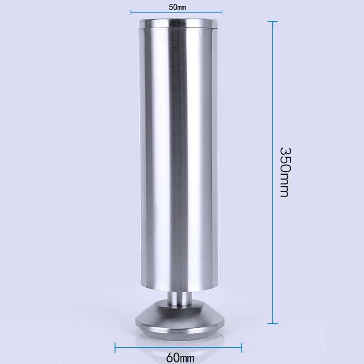 Stainless Steel Wire Drawing Thickened Column Sofa Furniture Cabinet Foot, Height: 350mm