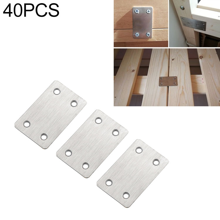 40 PCS Stainless Steel Connection Code Straight Connecting Piece, Number: 12