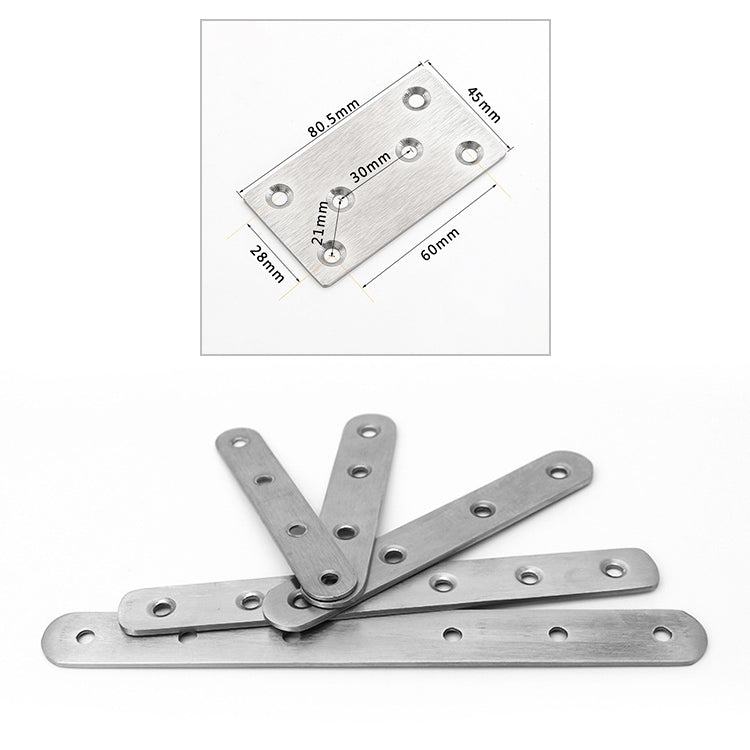 10 PCS Stainless Steel Connection Code Straight Connecting Piece, Number: 13