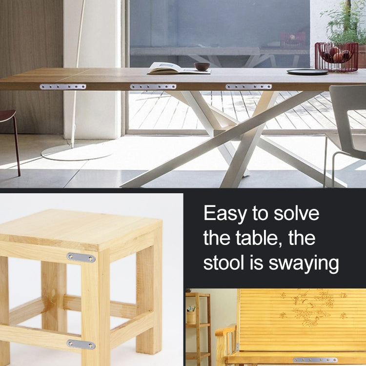 10 PCS Stainless Steel Connection Code Straight Connecting Piece, Number: 18