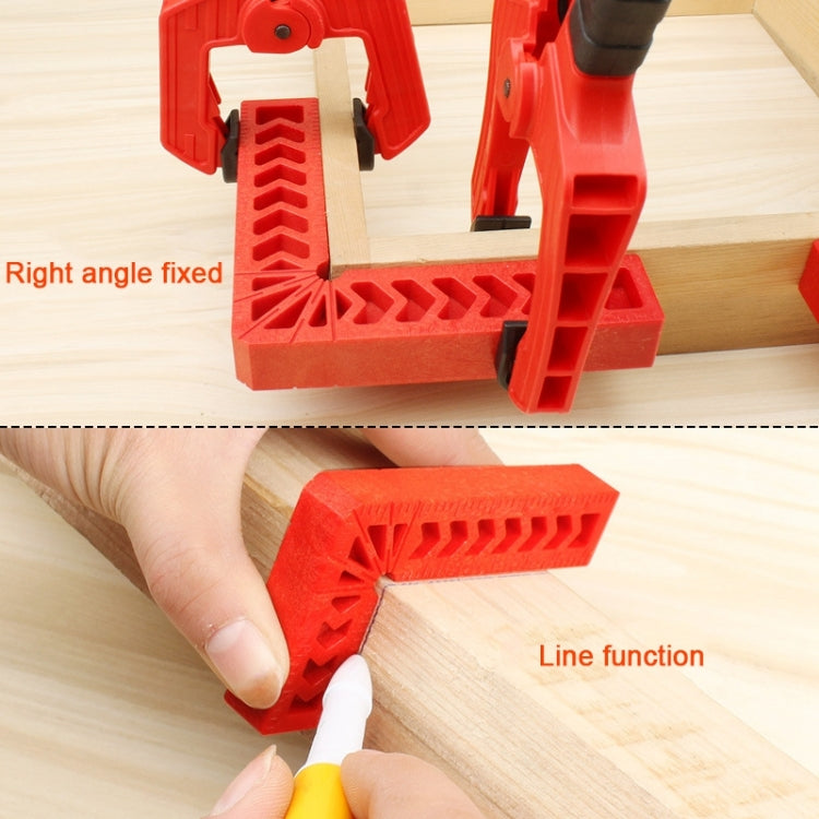 3 Inch Plastic 90 Degree Woodworking Auxiliary Positioner Square Ruler Fixing Tool