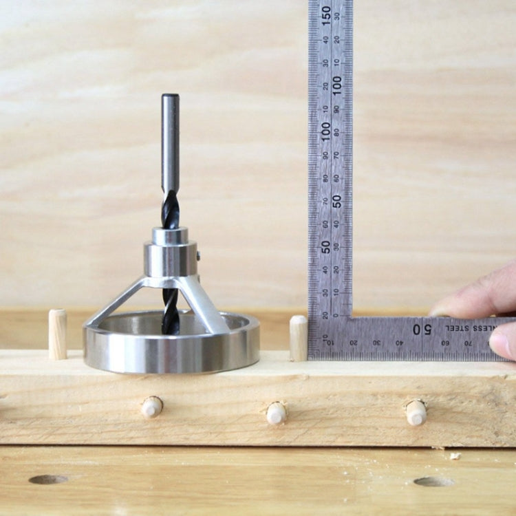 9 in 1 Drill Guide Vertical Pocket Hole Jig 5/6/7/8/9/10/12mm Drill Bit Hole Locator Stainless Steel Woodworking Jig Kit