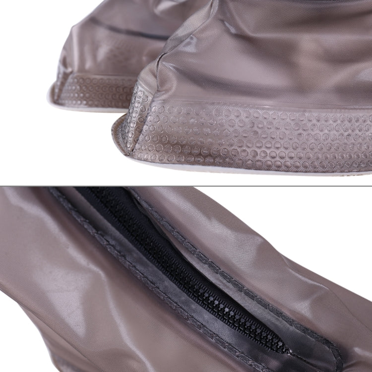 Fashion PVC Non-slip Waterproof Thick-soled Shoe Cover Size: L