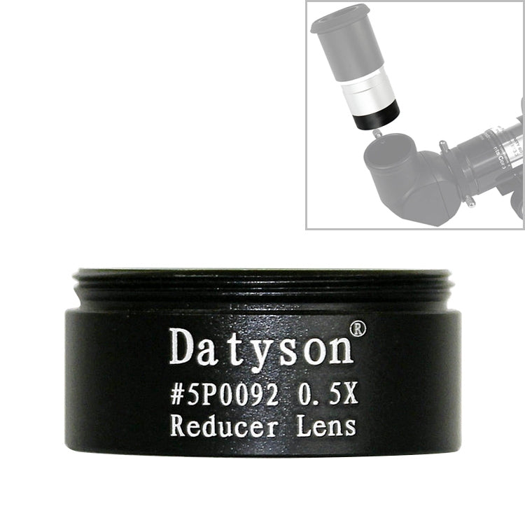 Datyson 5P0092 Coarse Threaded Astronomical Telescope Accessories 1.25 inch 0.5X Reduced Focus Lens Reduced Power Lens