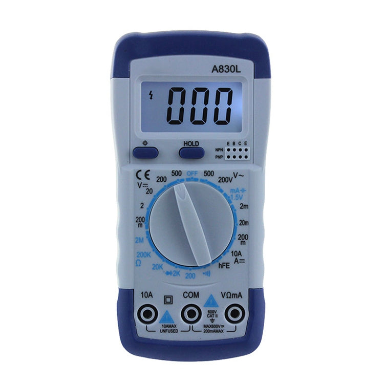 ANENG A830L Handheld Multimeter Household Electrical Instrument (Yellow Grey)