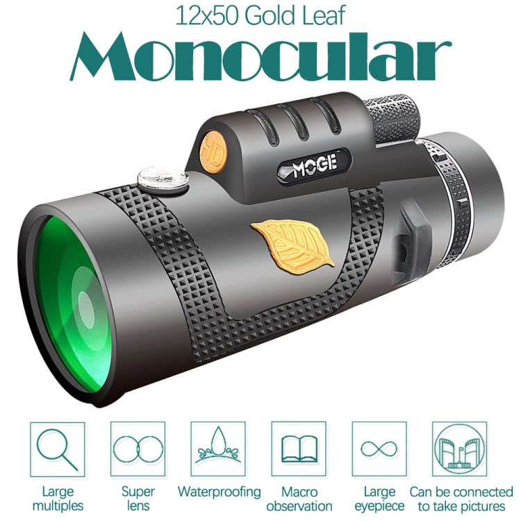 Moge 12x50 Professional HD Monocular Night Vision Telescope, Moge 12x50