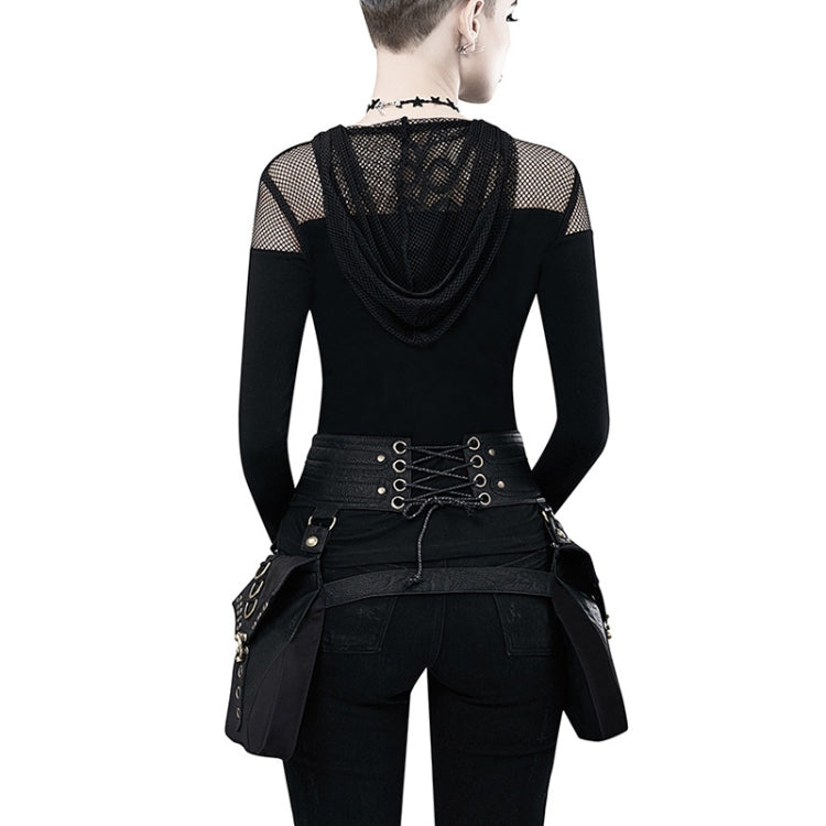 FBG003BK Ladies PU Leather Waist Bag, Size: 23 x 19.5cm, Strap Length: 130cm