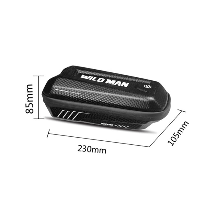 WILD MAN E5 Waterproof Front Bag MTB Large Capacity Bicycle Tube Bag Riding Accessories