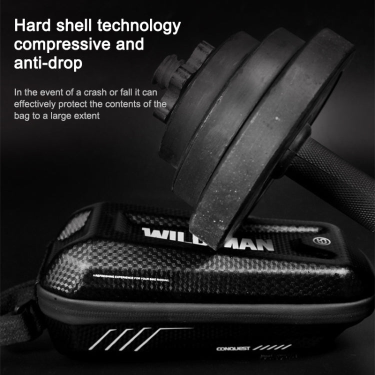 WILD MAN E5 Waterproof Front Bag MTB Large Capacity Bicycle Tube Bag Riding Accessories