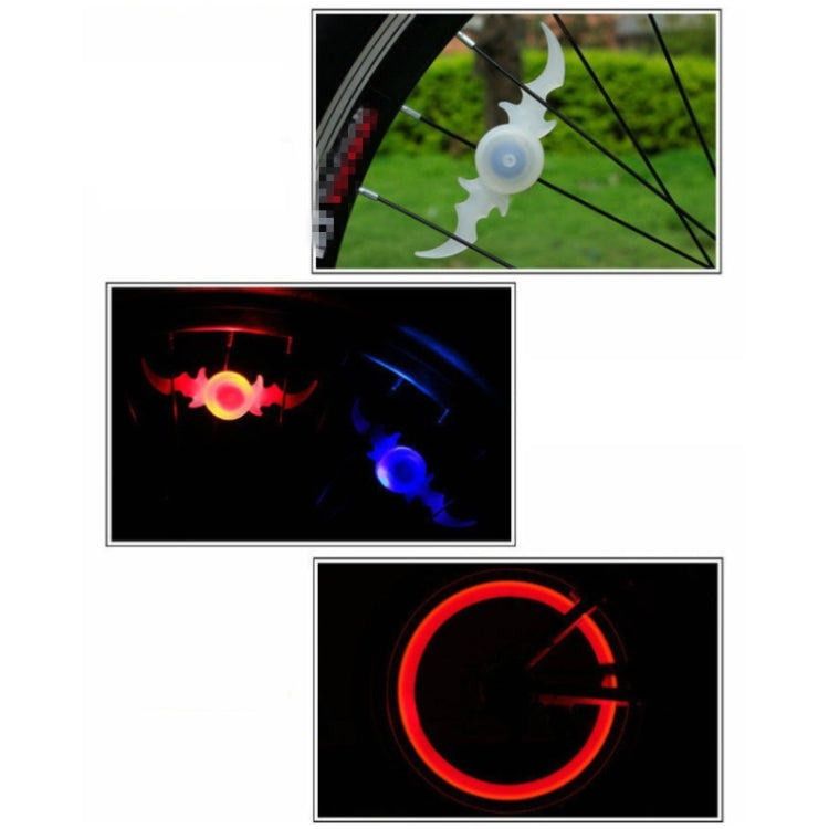 2 PCS Bicycle Wheels Willow Spoke Lights Decoration Colorful LED Night Riding Light