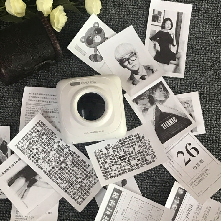 10 PCS Adhesive Thermal Label Printer Paper Sticker for PAPERANG P1/ P2 / A6 , Size: 57 x 30 mm