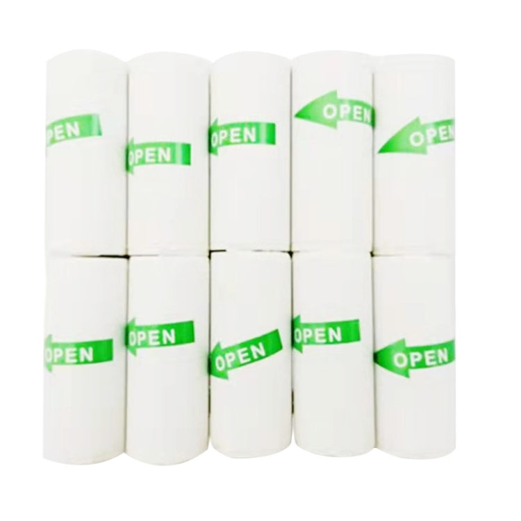 10pcs Self-adhesive Label Printer Paper Sticker, Size: 57 x 25 mm