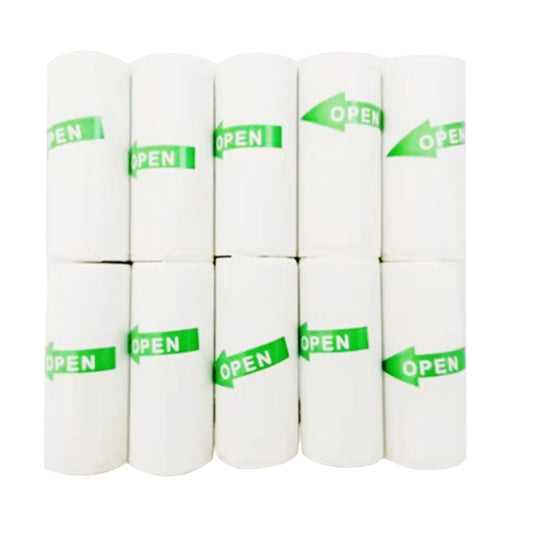10pcs Self-adhesive Label Printer Paper Sticker, Size: 57 x 25 mm