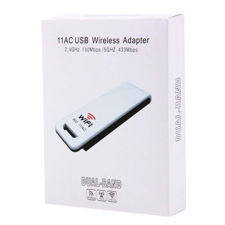 2.4GHz / 5GHz Dual-Band Support 802.11ac USB WiFi Wireless Adapter