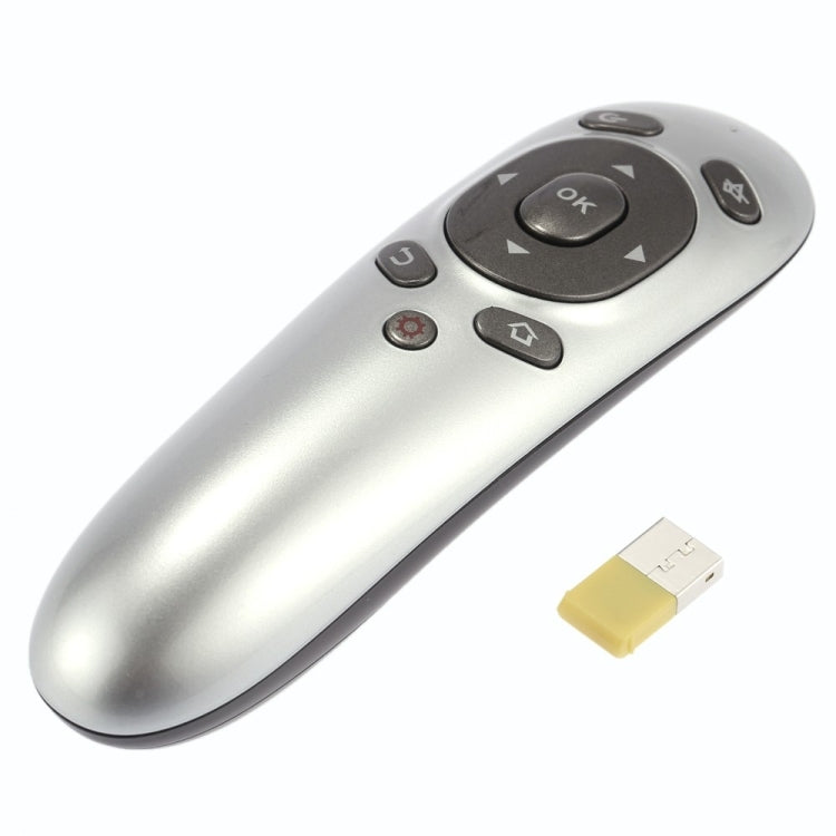 PR-07 2.4G Multifunctional 6-axis Gyro PC Wireless Presenter Remote Control PPT Presentation Air Mouse , Support Windows XP /  Vista / Win7 / Win8 / Android 4.0 and Above Version , Effective Distance: 15m