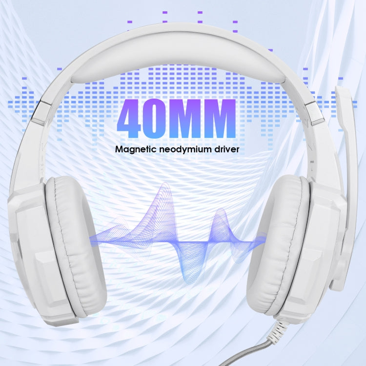 KOTION EACH G9000 3.5mm Game Gaming Headphone Headset Earphone Headband with Microphone LED Light for Laptop / Tablet / Mobile Phones,Cable Length: About 2.2m