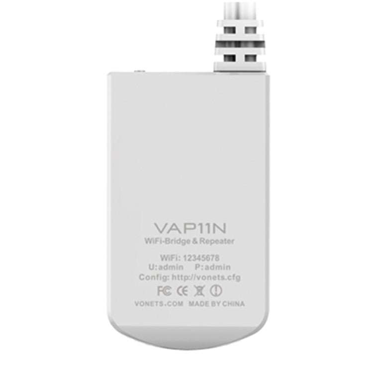 VONETS VAP11N Mini WiFi 300Mbps Repeater WiFi Bridge, Best Partner of IP Device / IP Camera / IP Printer / XBOX / PS3 / IPTV / Skybox