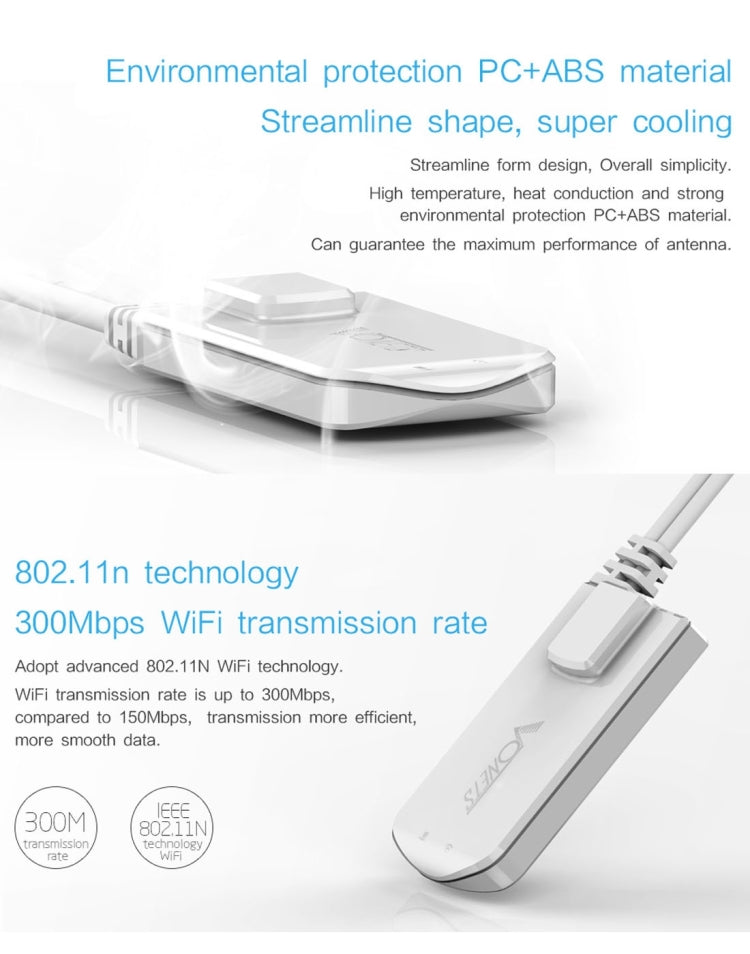 VONETS VAP11N Mini WiFi 300Mbps Repeater WiFi Bridge, Best Partner of IP Device / IP Camera / IP Printer / XBOX / PS3 / IPTV / Skybox