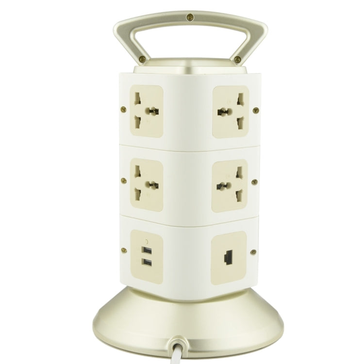 VONETS WiFi-SB-L3 3 Layers with 8 Outlets + 2 USB Ports + RJ45 Port 300Mbps WiFi Repeater Smart Power Sockets, EU Plug, Cable Length: 2m