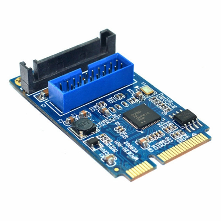 MINI PCI-E to USB 3.0 Front 19 Pin Desktop PC Expansion Card