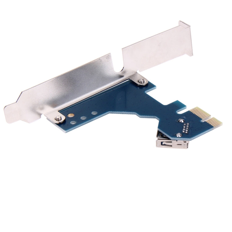 PCI-E 1 to 3 PCI Express 1 Slots Riser Card 3 PCI-E Slot Adapter PCI-E Port Multiplier Card with 60cm USB Cable