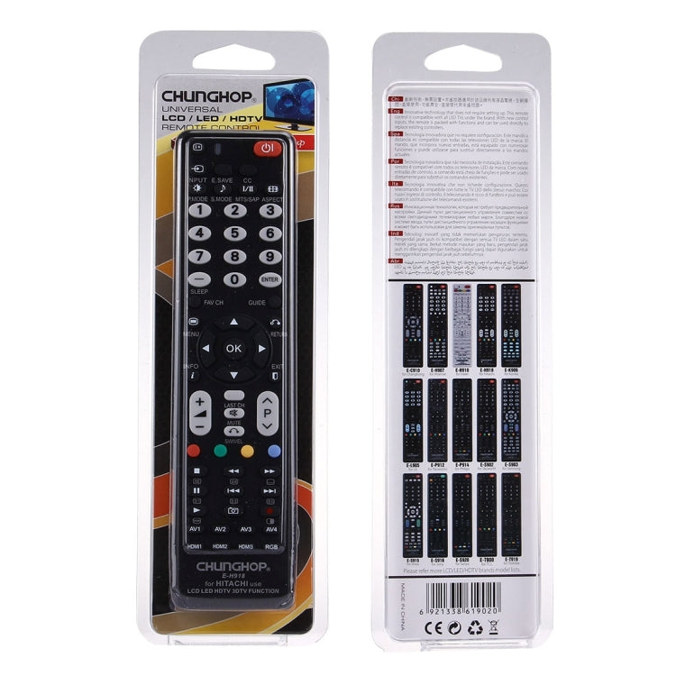 CHUNGHOP E-H918 Universal Remote Controller for HITACHI LED TV / LCD TV / HDTV / 3DTV