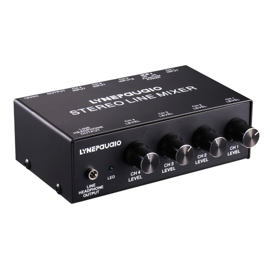 LINEPAUDIO B895 Five-channel Stereo Microphone Mixer with Earphone Monitoring