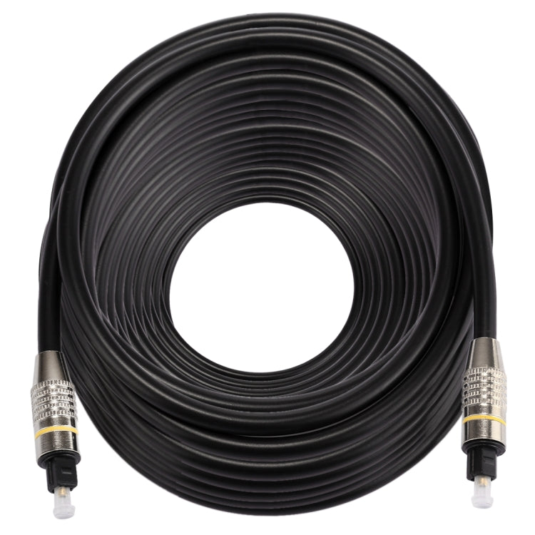 30m OD6.0mm Nickel Plated Metal Head Toslink Male to Male Digital Optical Audio Cable