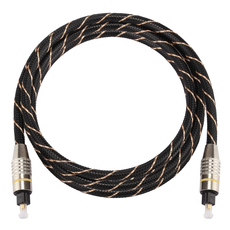 1.5m OD6.0mm Gold Plated Metal Head Woven Net Line Toslink Male to Male Digital Optical Audio Cable