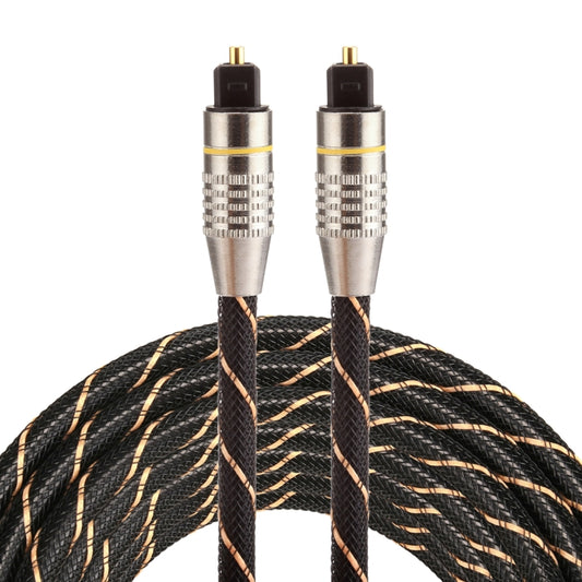 3m OD6.0mm Gold Plated Metal Head Woven Net Line Toslink Male to Male Digital Optical Audio Cable
