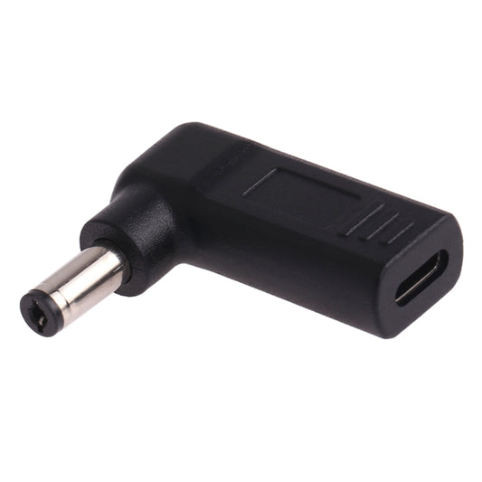 USB-C / Type-C Female to 5.5 x 2.1mm Male Plug Elbow Adapter Connector