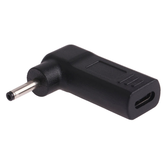 USB-C / Type-C Female to 3.0 x 1.1mm Male Plug Elbow Adapter Connector