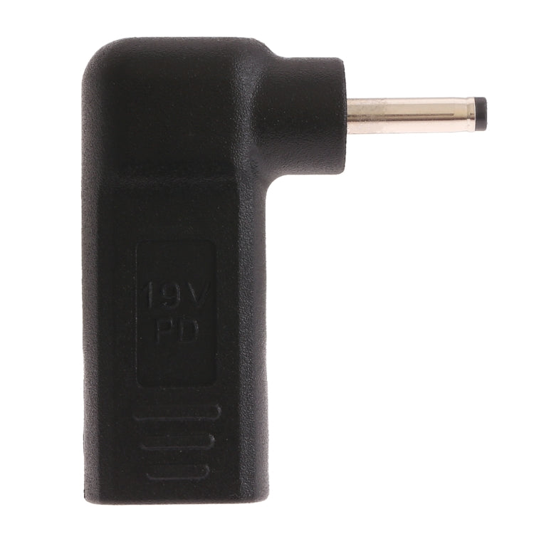 USB-C / Type-C Female to 3.0 x 1.1mm Male Plug Elbow Adapter Connector