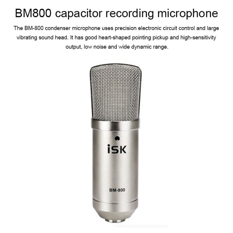 ISK BM-800 Sound Recording Microphone Condenser Mic for Studio and Broadcasting