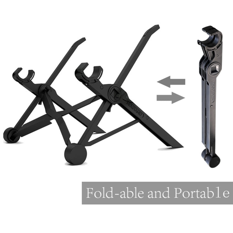 NEXSTAND Portable Adjustable Foldable Desk Holder Stand for Laptop / Notebook, Suitable for: More than 11.6 inch