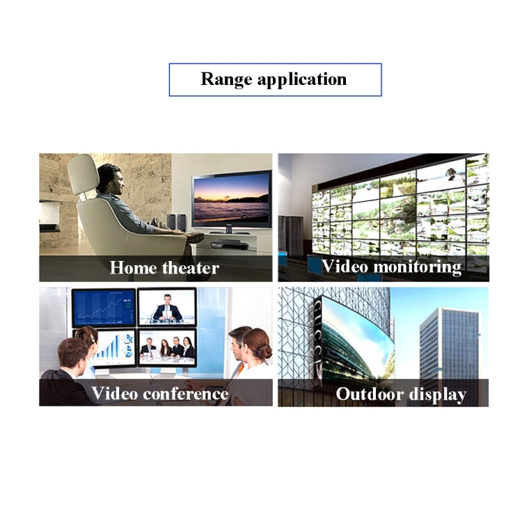 VGA & Audio Extender 1920x1440 HD 100m Cat5e / 6-568B Network Cable Sender Receiver Adapter