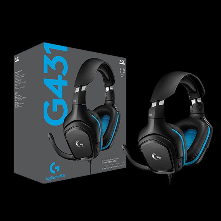 Logitech G431 Dolby 7.1 Surround Sound Stereo Folding Noise Reduction Competition Gaming Headset