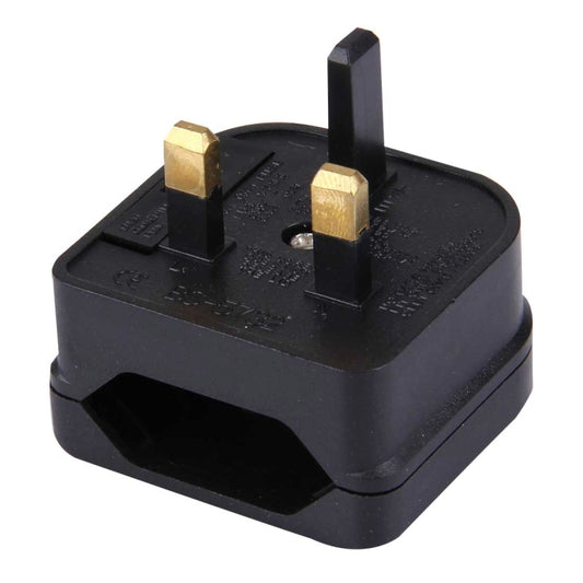 BS-5732 Portable EU Plug to UK Plug Adapter Power Socket Travel Converter with Fuse