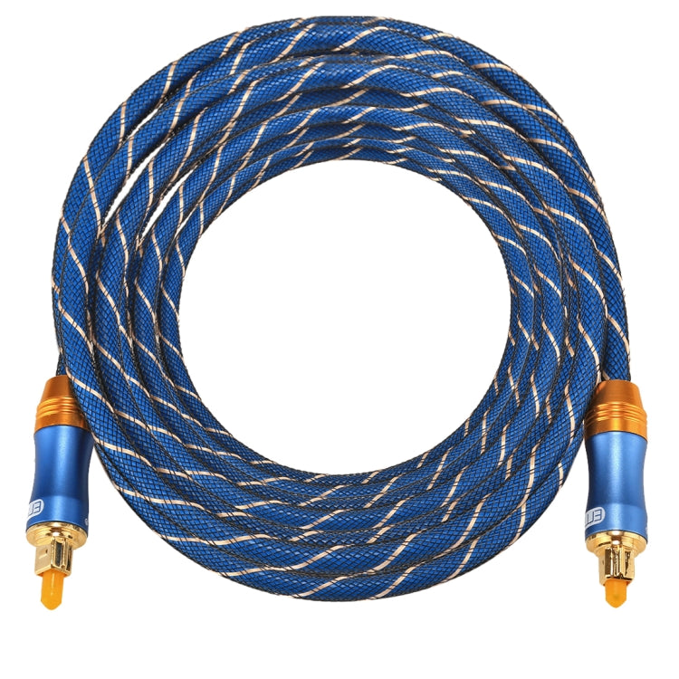 EMK LSYJ-A 8m OD6.0mm Gold Plated Metal Head Toslink Male to Male Digital Optical Audio Cable