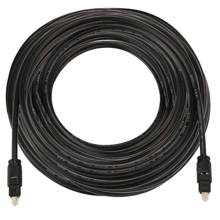 EMK 15m OD4.0mm Toslink Male to Male Digital Optical Audio Cable