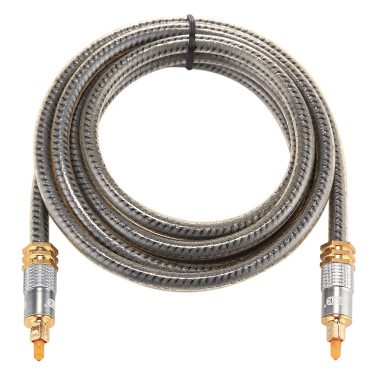 EMK YL-A 2m OD8.0mm Gold Plated Metal Head Toslink Male to Male Digital Optical Audio Cable