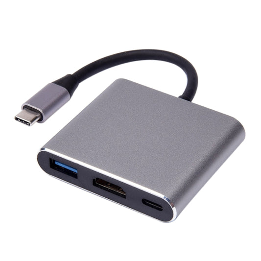 V125 UCB-C / Type-C Male to PD +  HDMI + USB 3.0 Female 3 in 1 Converter