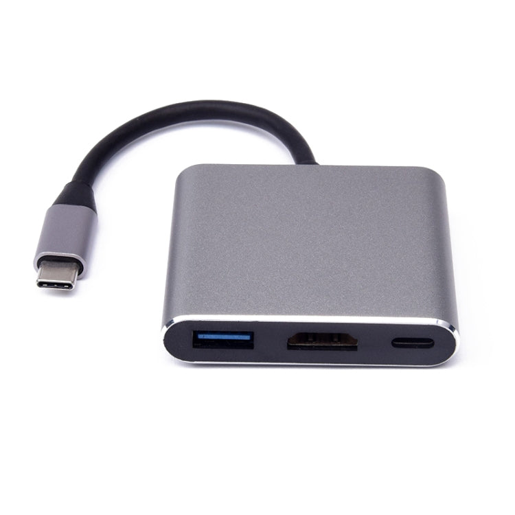 V125 UCB-C / Type-C Male to PD +  HDMI + USB 3.0 Female 3 in 1 Converter