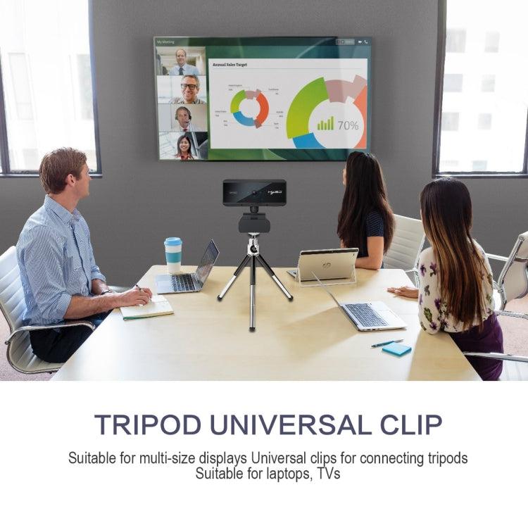 HXSJ S3 500W 1080P Adjustable 180 Degree HD Automatic Focus PC Camera with Microphone