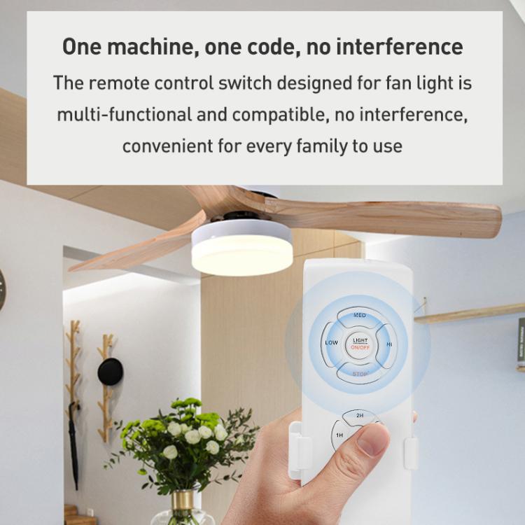 Universal Ceiling Fan Lamp Remote Control Kit 85-265V Timing Wireless Control Switch Adjusted Wind Speed Transmitter Receiver