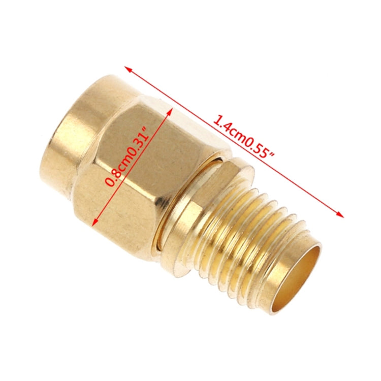 Straight Gold Plated RP-SMA Male to SMA Female Adapter