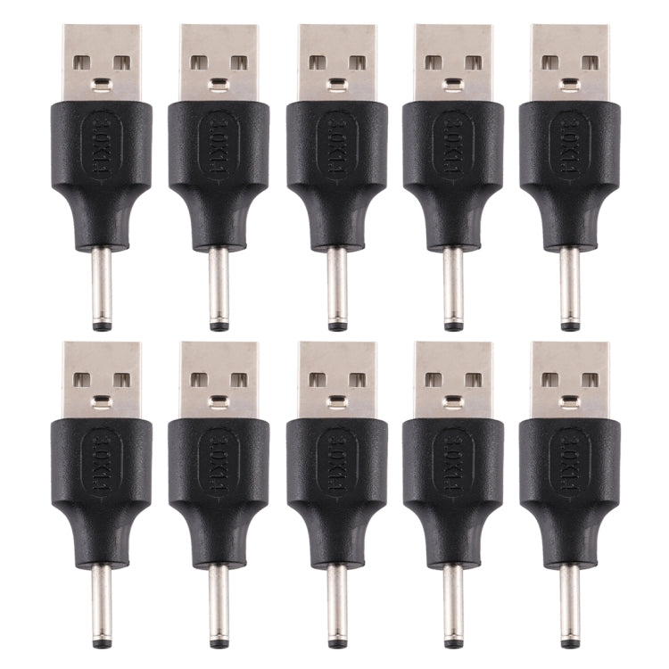 10 PCS 3.0 x 1.1mm Male to USB 2.0 Male DC Power Plug Connector