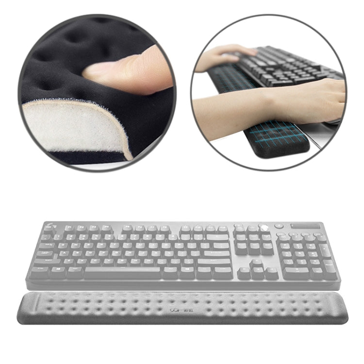 Mechanical Keyboard Wrist Rest Memory Foam Mouse Pad, Size : L